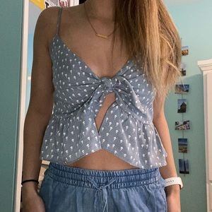 Tie front Crop Top (Boutique)